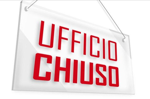 Chiusura Ufficio tecnico Unico edilizia privata ed urbanistica
